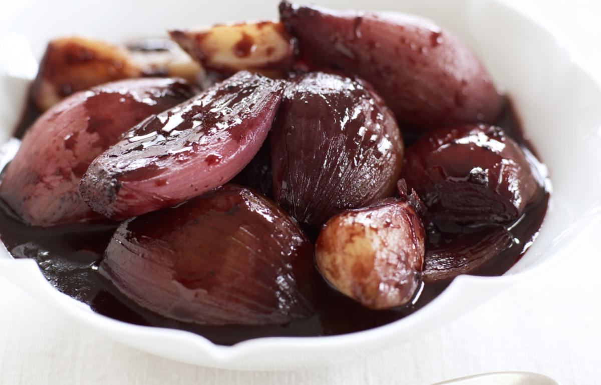 Shallot Confit with Red Wine