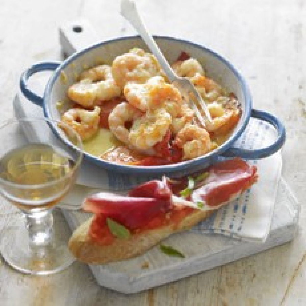 Half time tapas served with majorcan tomato bread waitrose image
