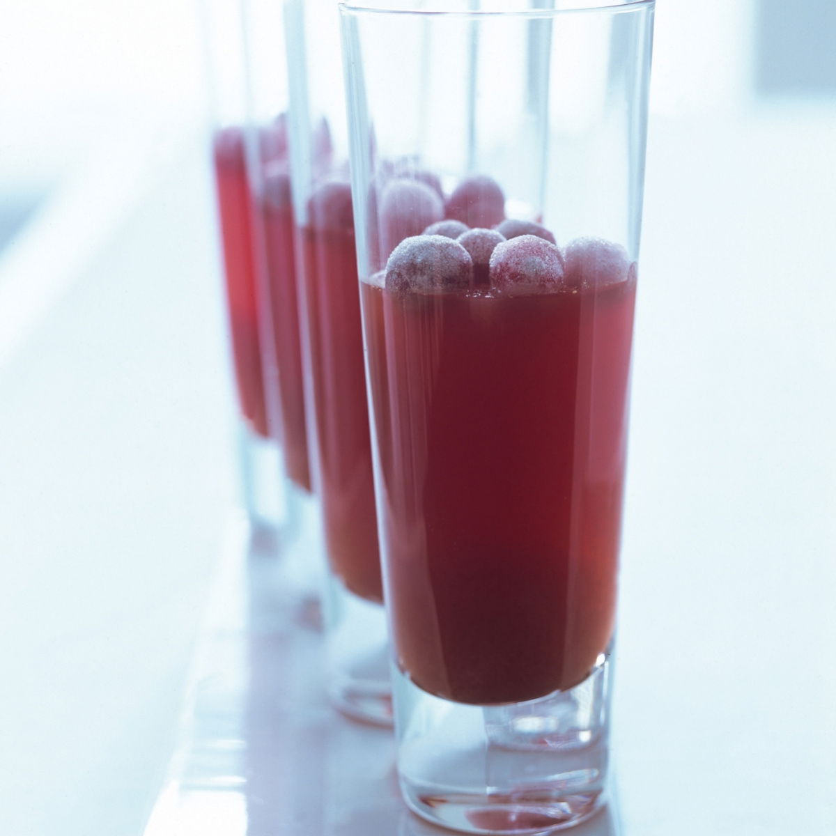 Happy cranberry jellies with frosted cranberries