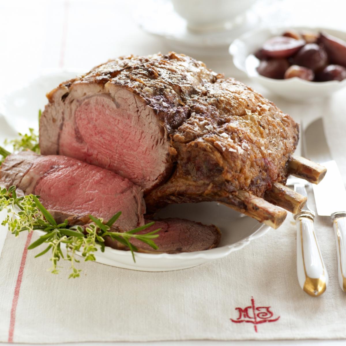 Roast Beef with Shallot Confit recipe
