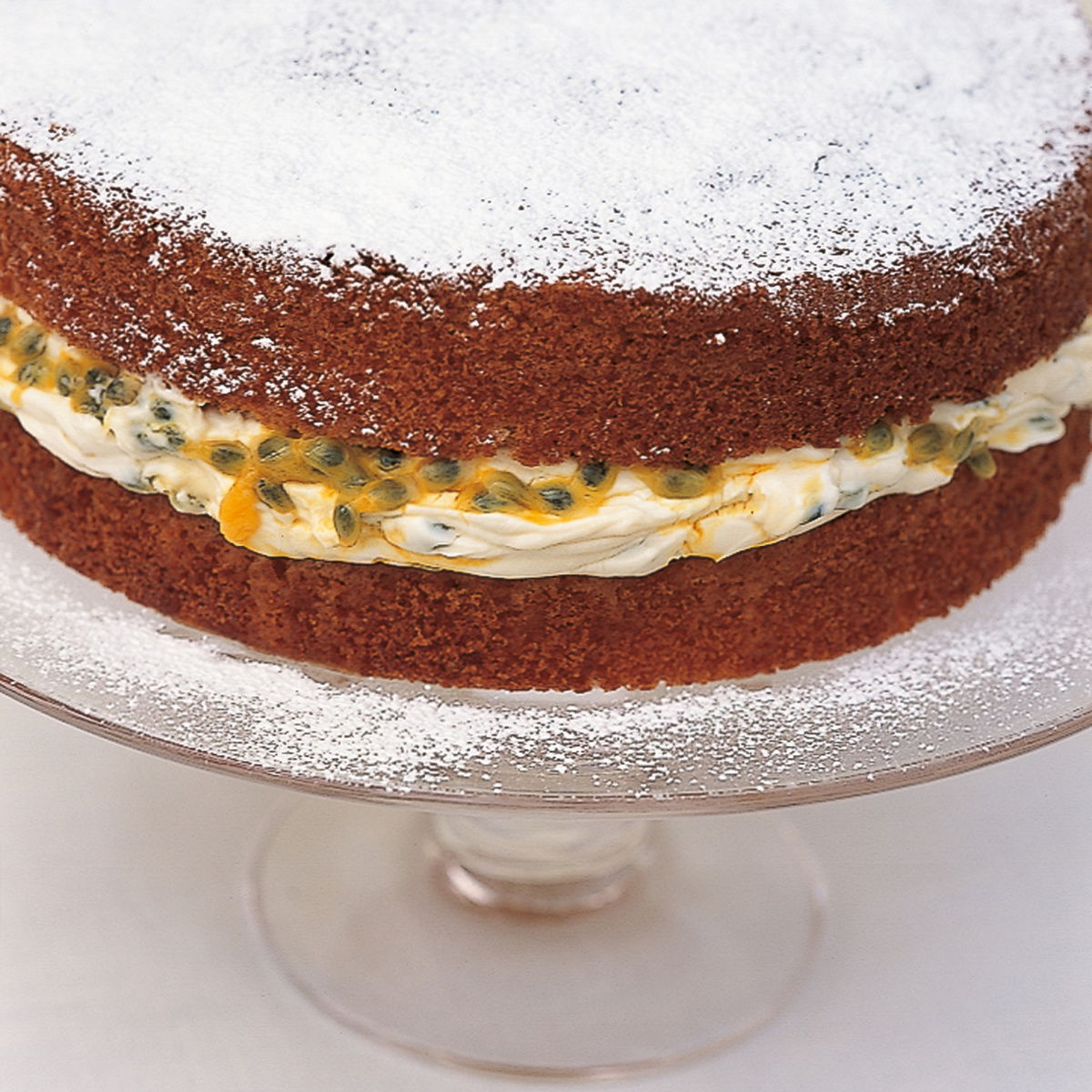 Htc a classic sponge cake with passion fruit filling