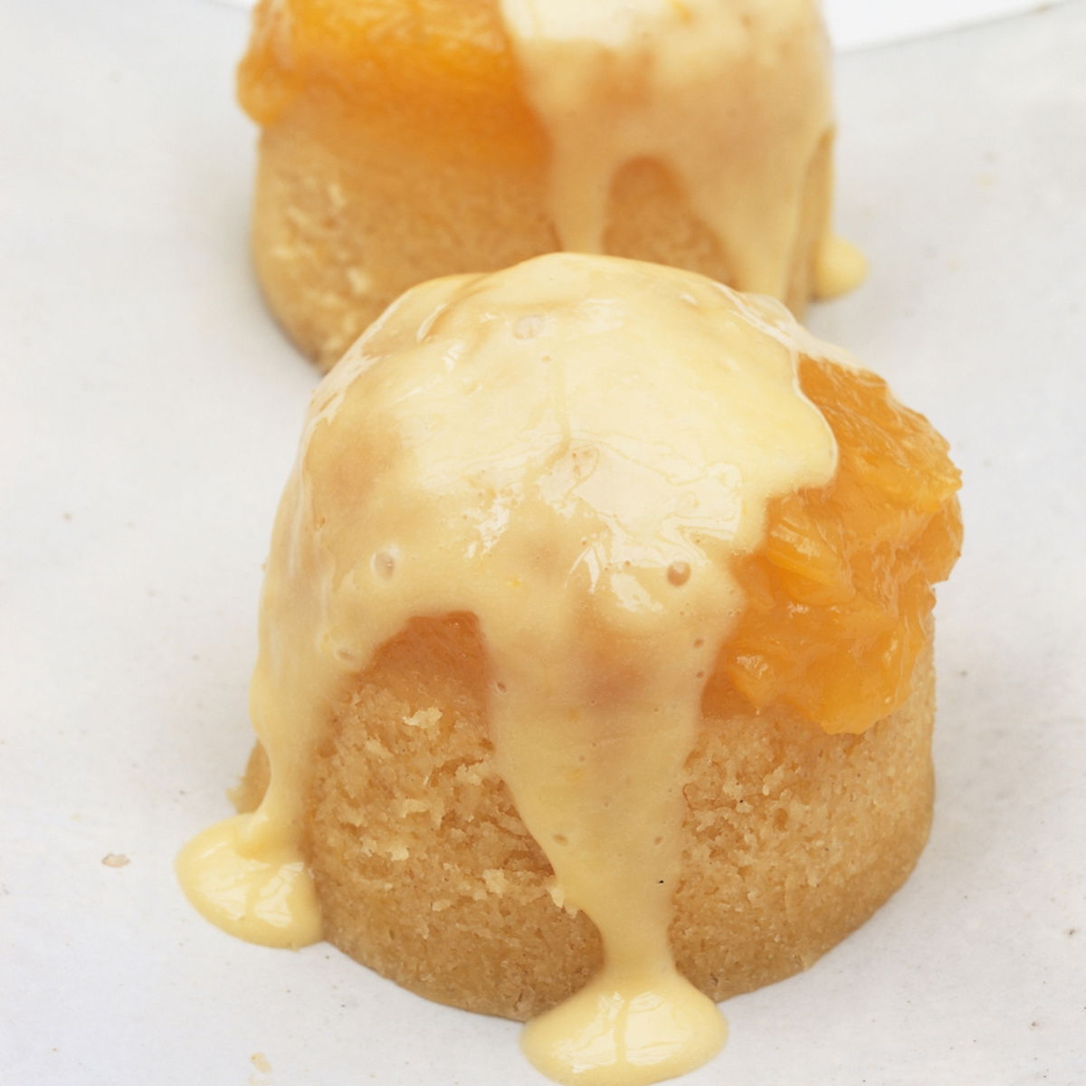 Htc canary lemon sponge puddings with lemon curd cream