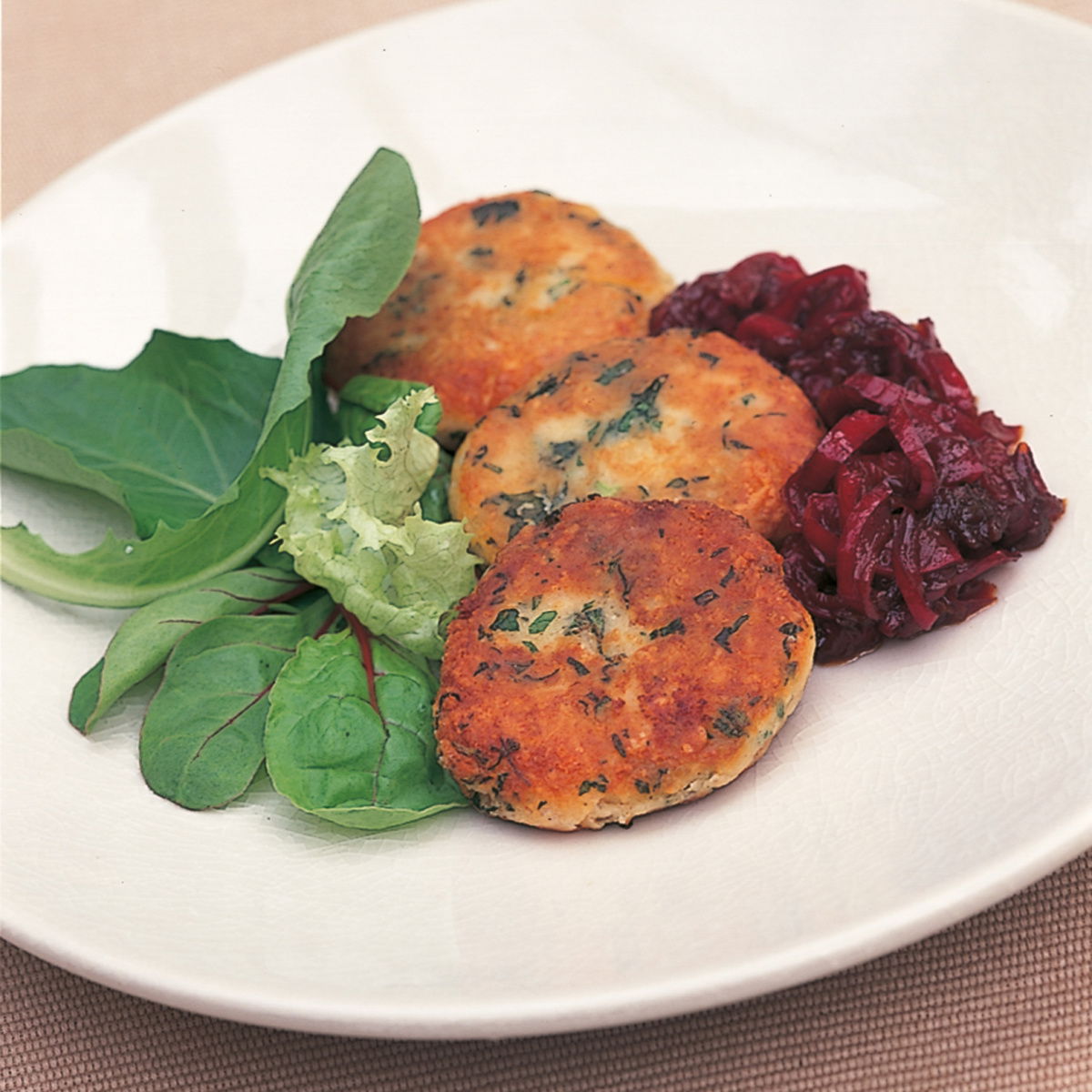 Htc cheese and herb fritters with sweet pepper marmalade version1