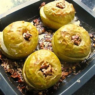 A picture of Delia's Baked Apples with Pecans and Maple Syrup recipe