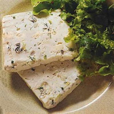 A picture of Delia's Terrine with Three Cheeses recipe