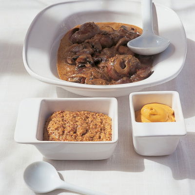 A picture of Delia's Lambs' Kidneys with Two Mustards recipe
