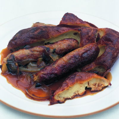 A picture of Delia's Toad in the Hole with Roasted Onion Gravy recipe