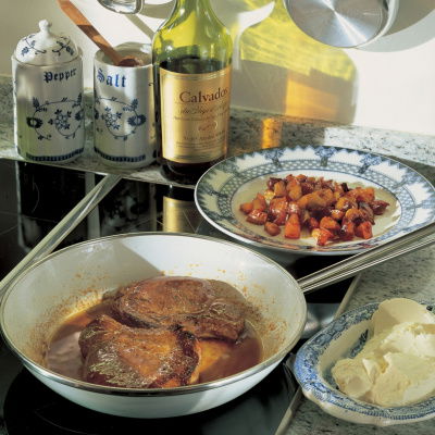 A picture of Delia's Pork with Apples and Calvados recipe